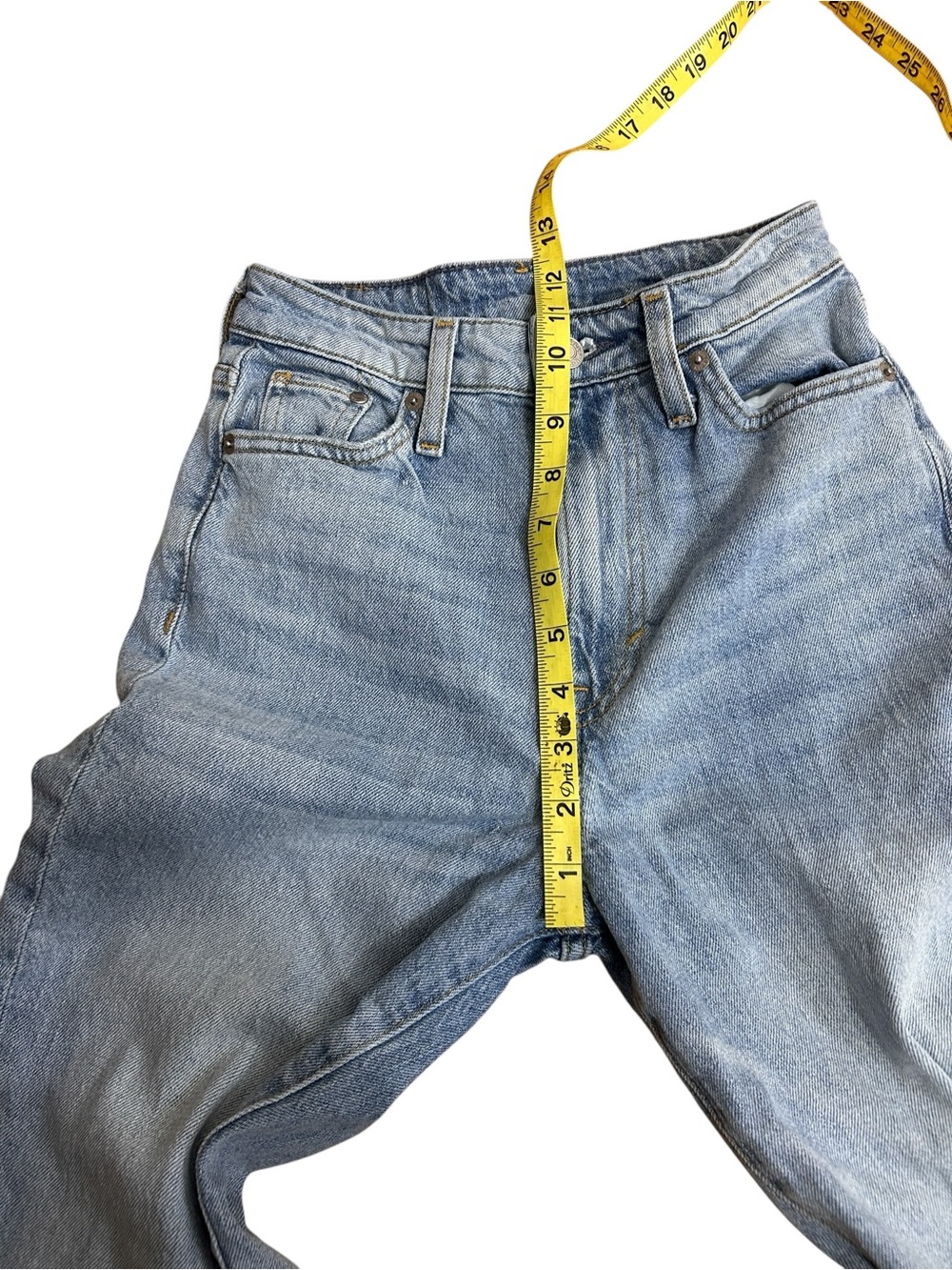 H&M Light Wash &Denim Vintage Mom Jeans size 0, high waist ankle length - Picture 7 of 8